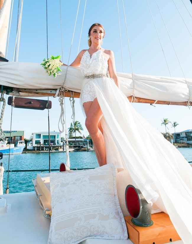 ¿Usarías short el día de tu boda?