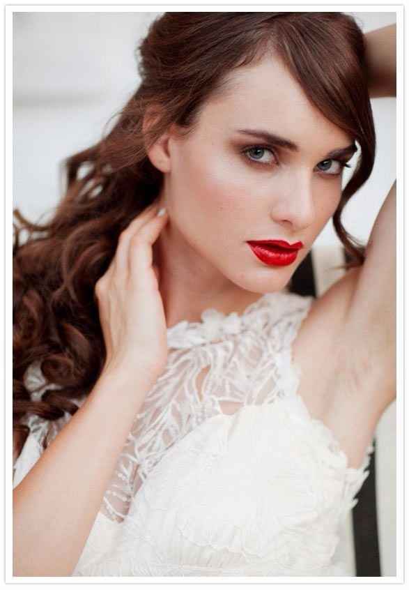 Labios rojos para el gran día