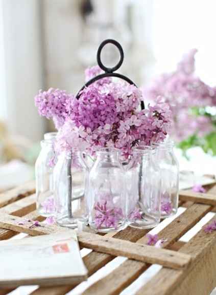 Centros de mesa DIY