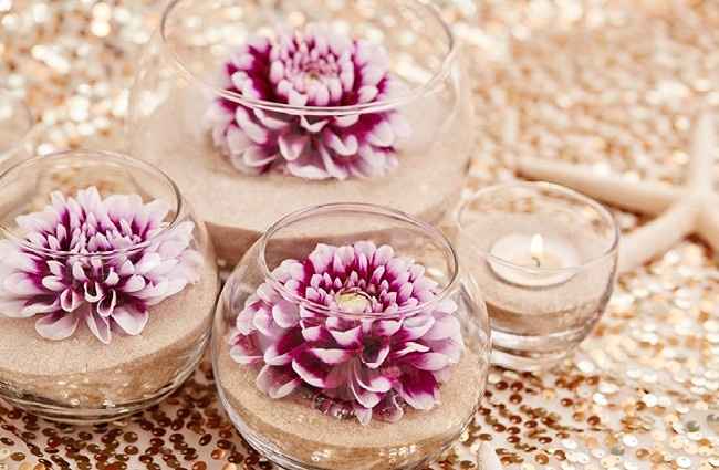Centros de mesa DIY