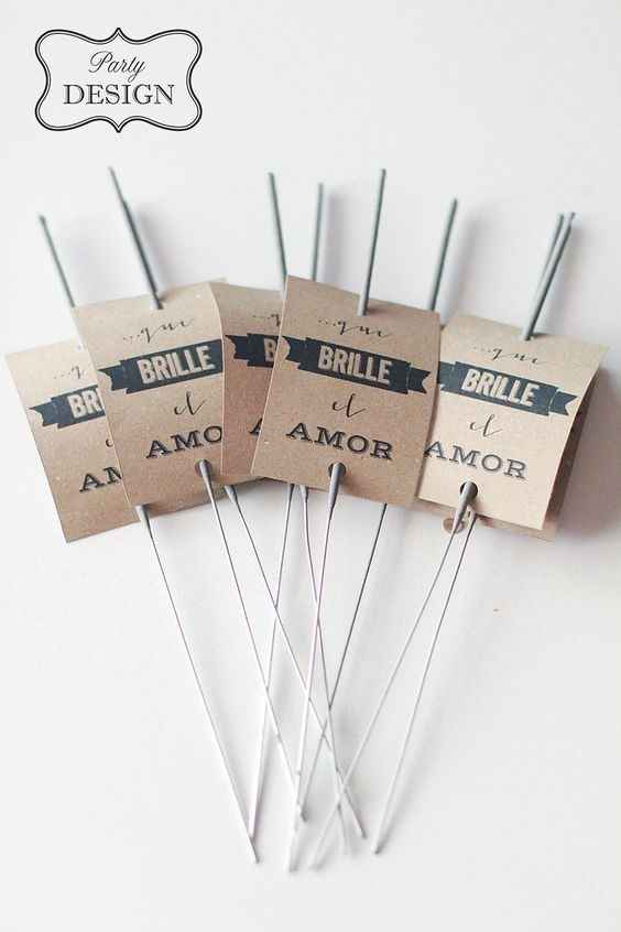 Etiquetas DIY para las luces de bengala