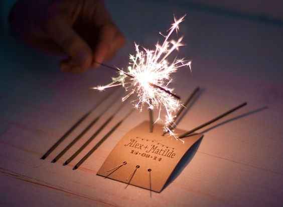 Etiquetas DIY para las luces de bengala