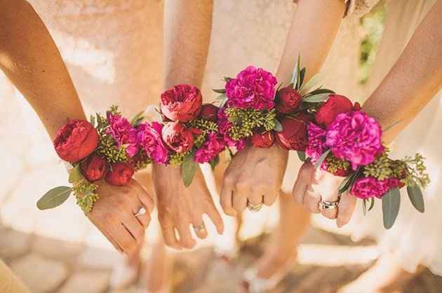 Corsages para las damas de honor ¡vota por tu favorito!