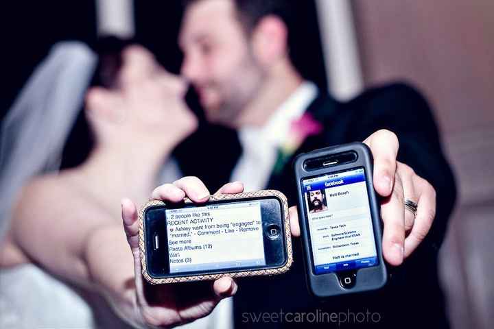 ¿Compartirás fotos de tu boda en las redes sociales?