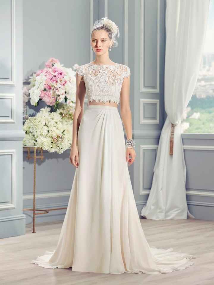 Vestidos de novia Crop Top ¡vota por tu favorito!