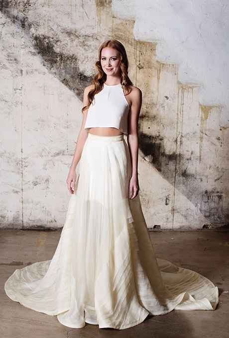 Vestidos de novia Crop Top ¡vota por tu favorito!