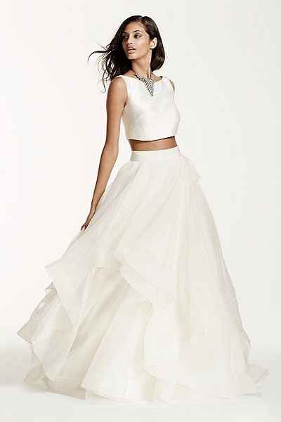 Vestidos de novia Crop Top ¡vota por tu favorito!
