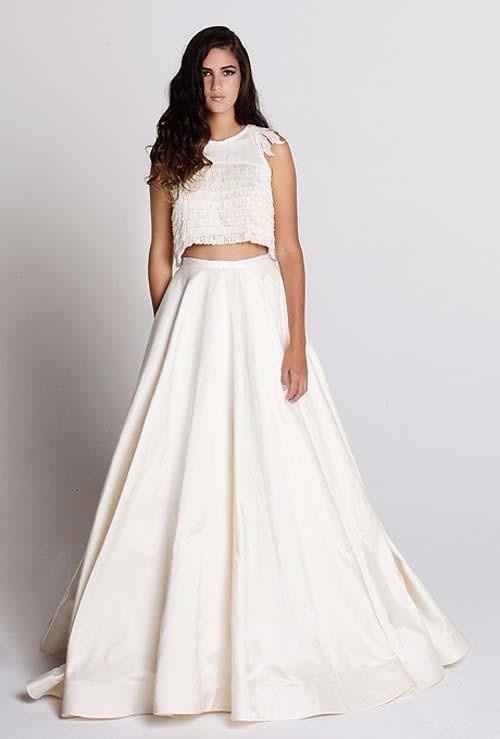Vestidos de novia Crop Top ¡vota por tu favorito!