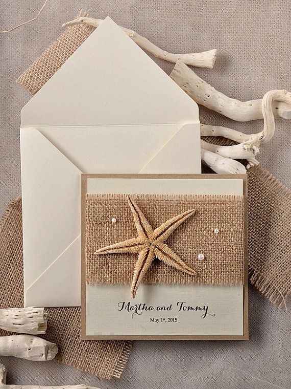 10 invitaciones para boda en la playa ¿cual prefieres?