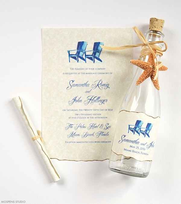 10 invitaciones para boda en la playa ¿cual prefieres?