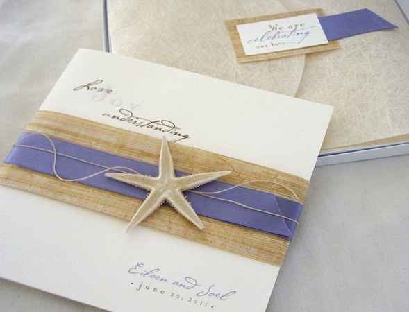 10 invitaciones para boda en la playa ¿cual prefieres?