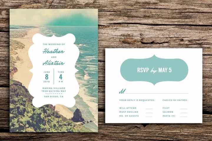 10 invitaciones para boda en la playa ¿cual prefieres?