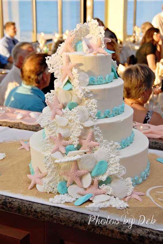 10 pasteles para boda en la playa ¿cuál se te antoja?