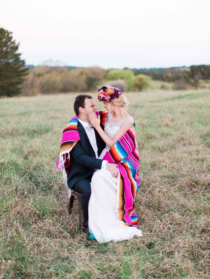 ¿Usarías un chal estilo mexicano en tu boda?