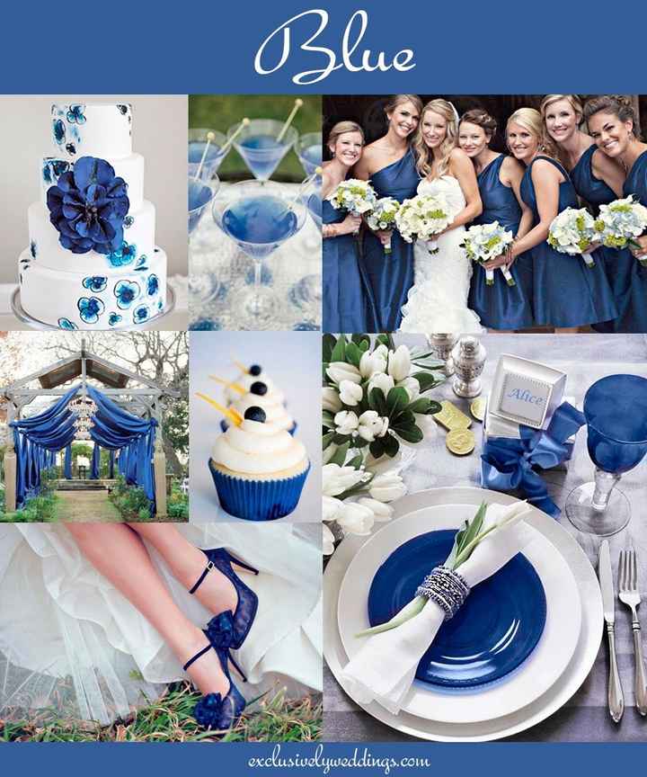 ¡Que levanten la mano las novias fan del color azul!
