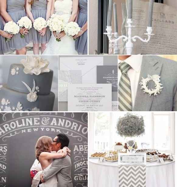 ¡Que levanten la mano las novias fan del color gris!