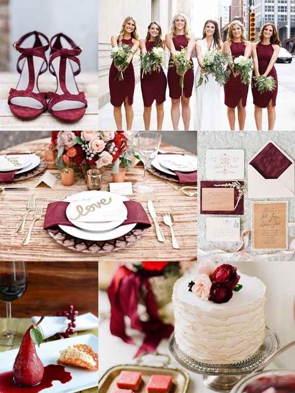 ¡Que levanten la mano las novias fan del color marsala!