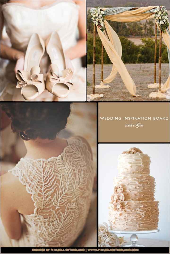 ¡Que levanten la mano las novias fan del color café!
