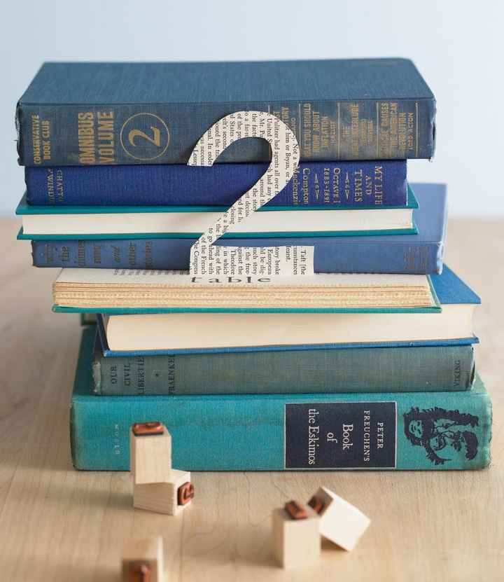 10 centros de mesa con libros ¿cuál es tu favorito?