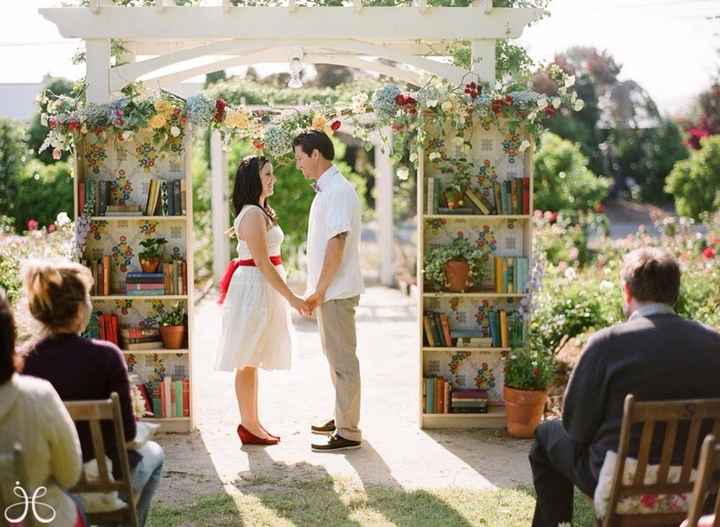 Arcos de boda con libros ¿cuál te gusta más?