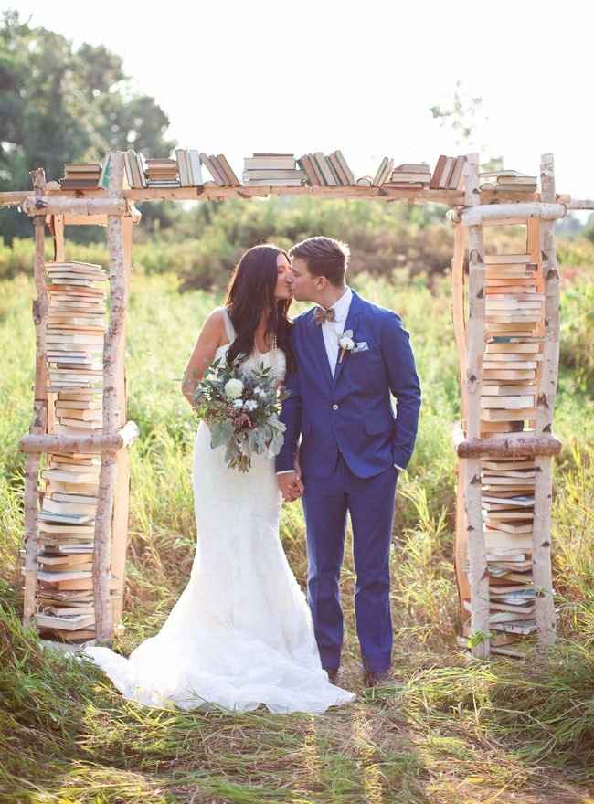 Arcos de boda con libros ¿cuál te gusta más?