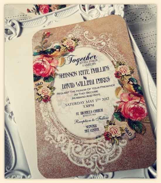 5 invitaciones vintage ¡vota por tu favorita!