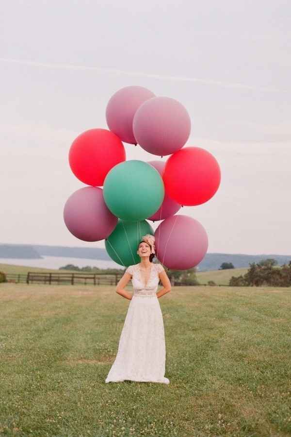 6 novias con globos ¿cuál es tu favorita?