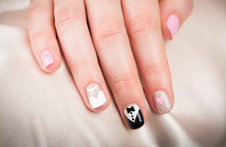 Uñas decoradas de novio y novia ¿te atreverías?