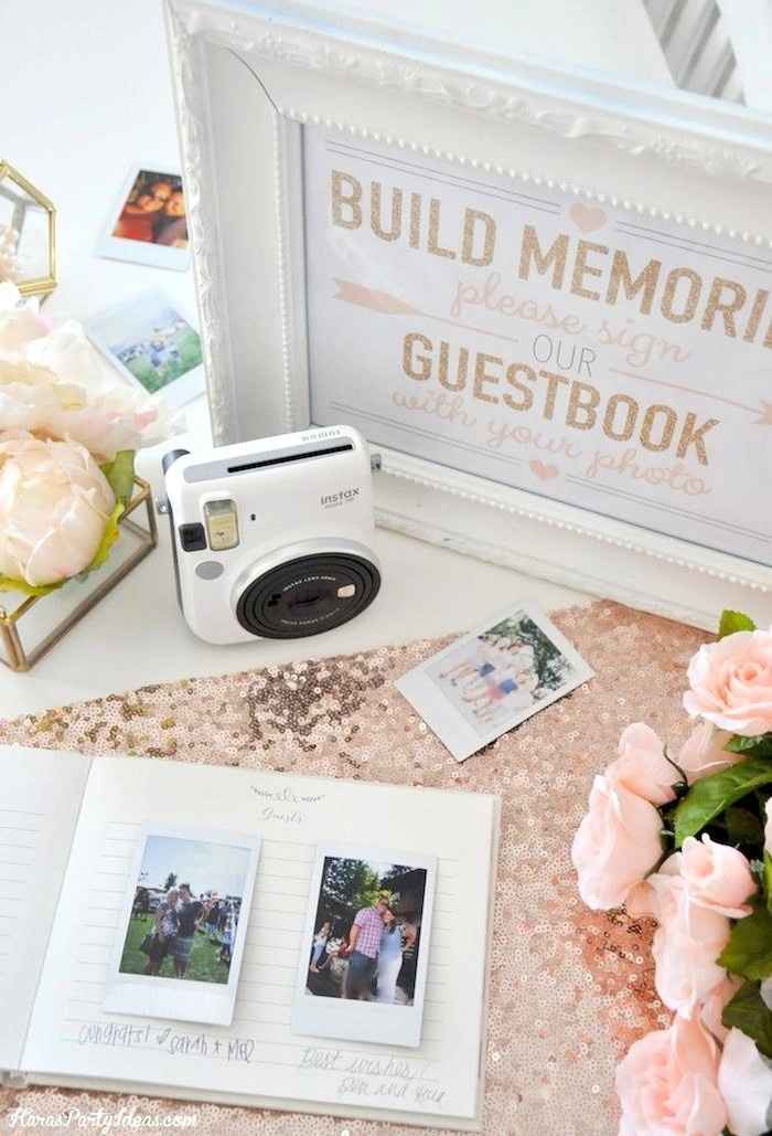 Libro de firmas con fotos Polaroid