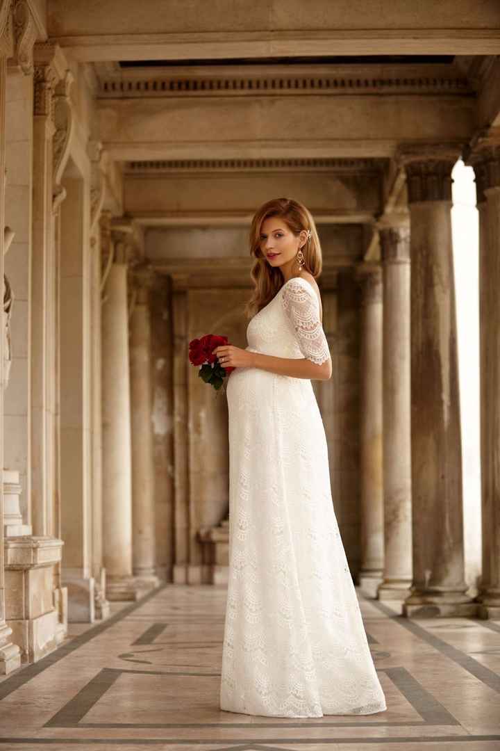 Vestido de novia para embarazadas