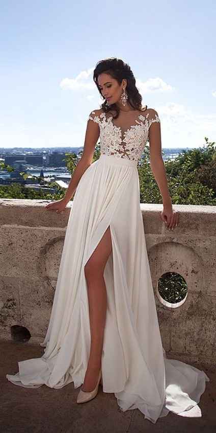 6 vestidos con abertura delantera