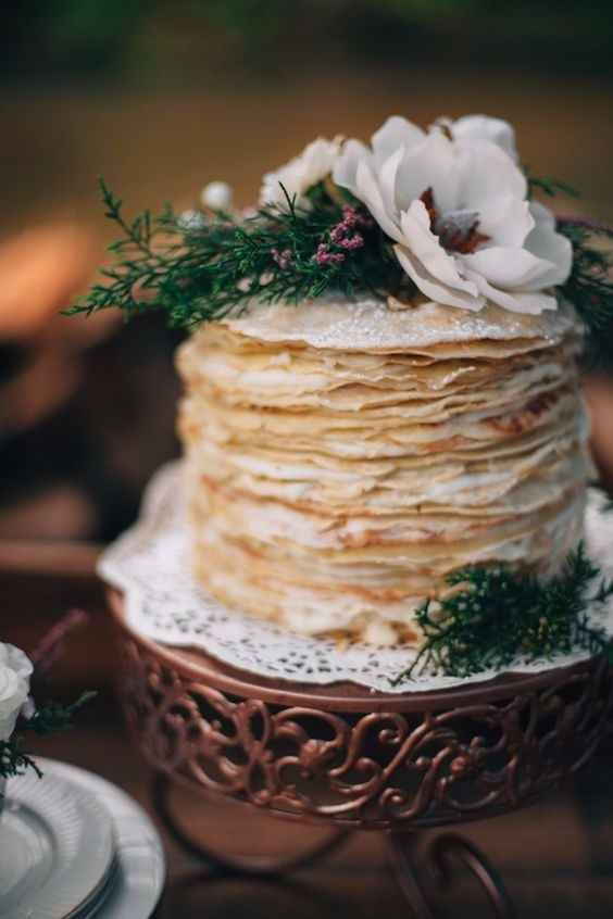 ¿Te atreverías a tener un pastel de crepas?