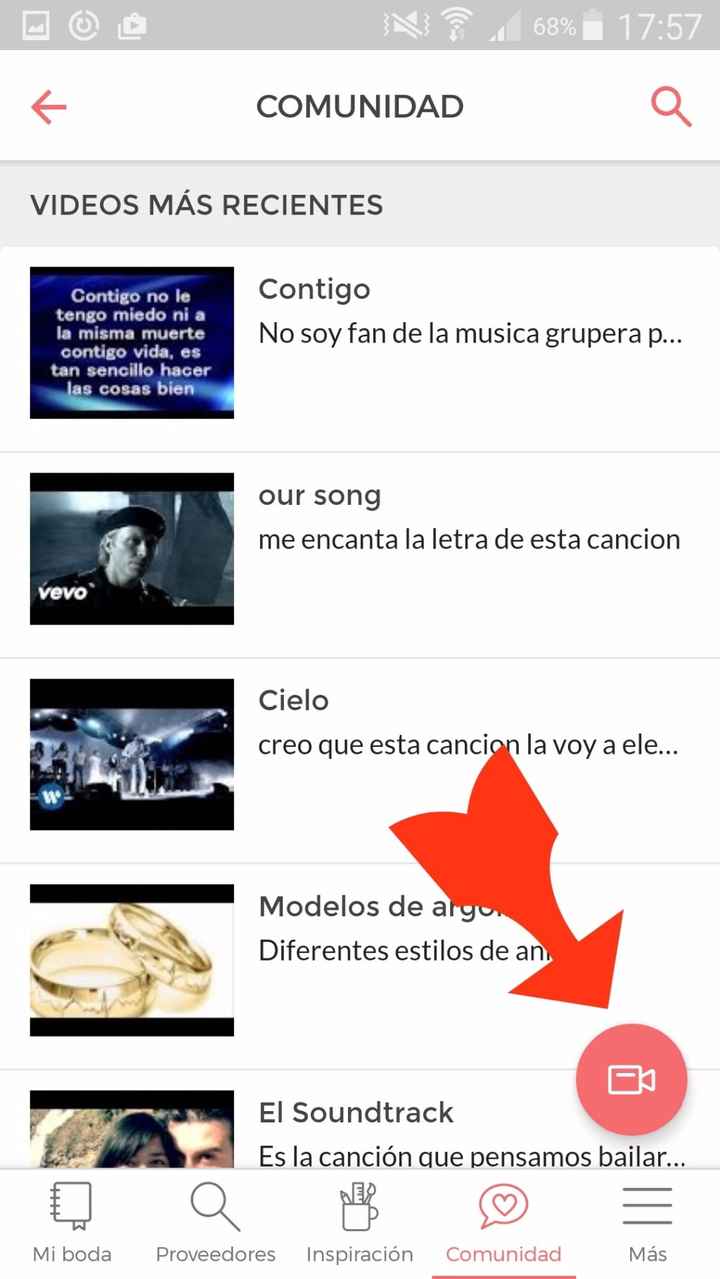 Cómo subir un video (desde la app)
