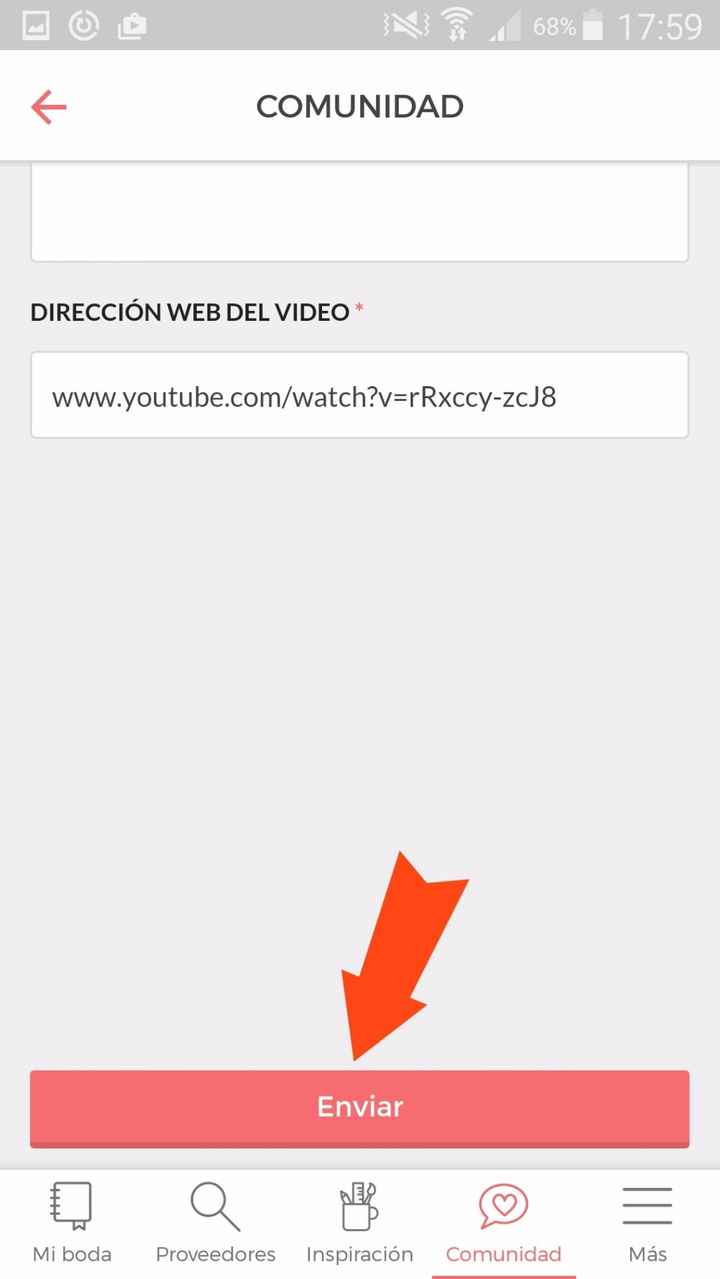 Cómo subir un video (desde la app)