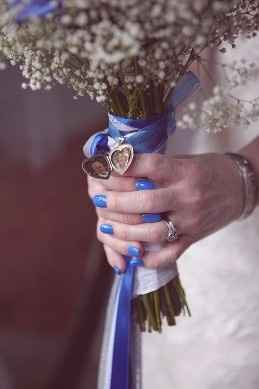 5 uñas azules para novia ¿cuál prefieres?