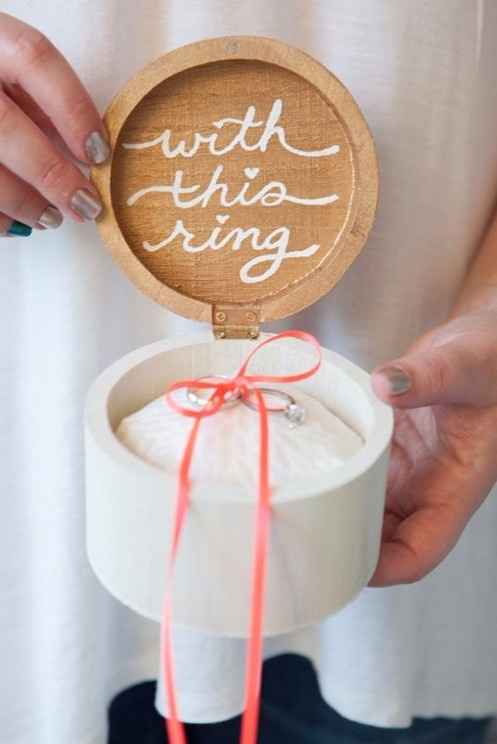 Porta anillos de boda ¿primavera, verano otoño o invierno?