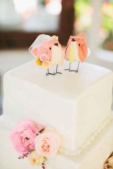Cake topper de boda ¿primavera, verano otoño o invierno?