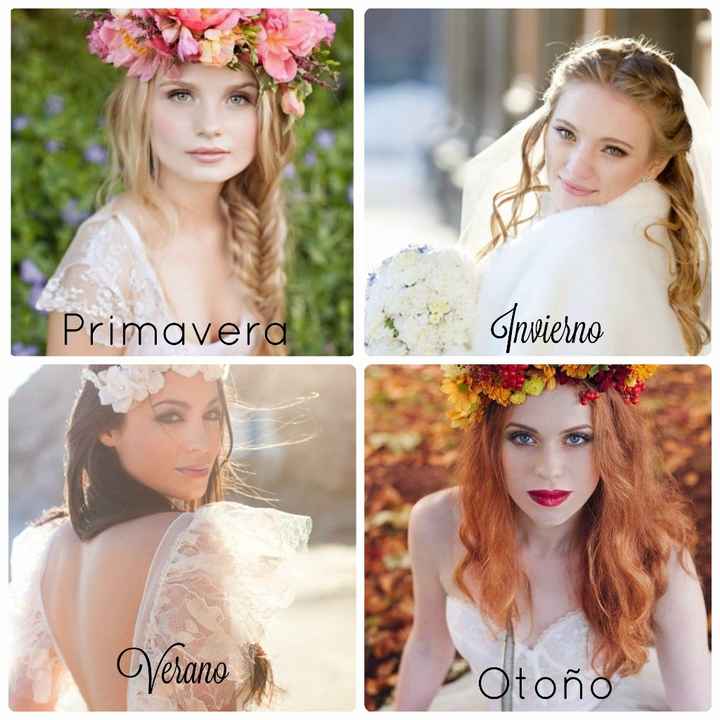 ¿Eres una novia de Primavera, Verano, Otoño o Invierno?
