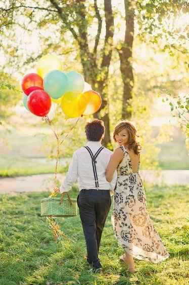 3. Save the date con globos 