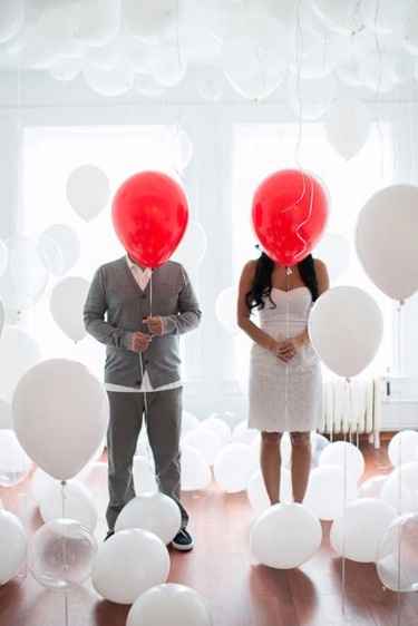 6. Save the date con globos 