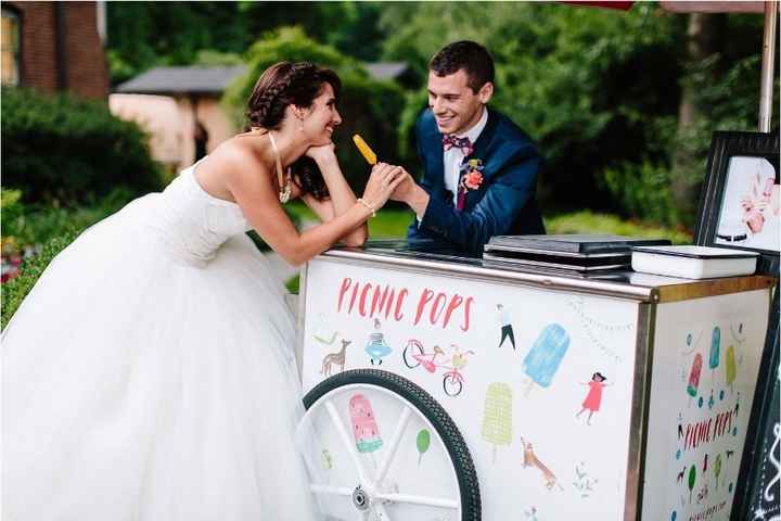 Carrito de paletas en tu boda ¿te atreverías?
