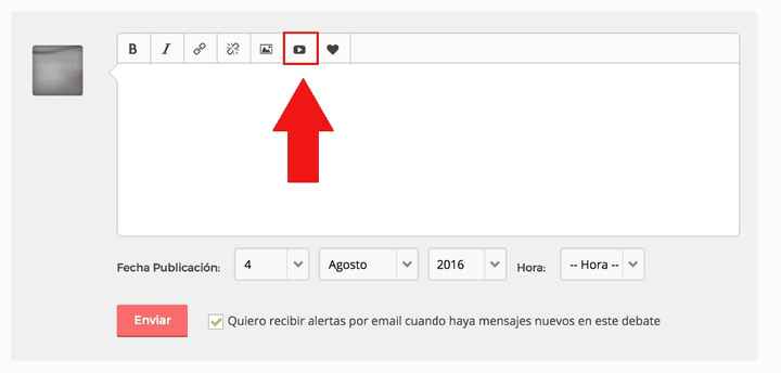 ¡Ya se pueden subir videos en los debates y comentarios!