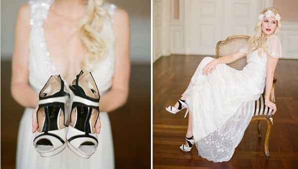9 zapatos negros para novia ¿te atreverías?