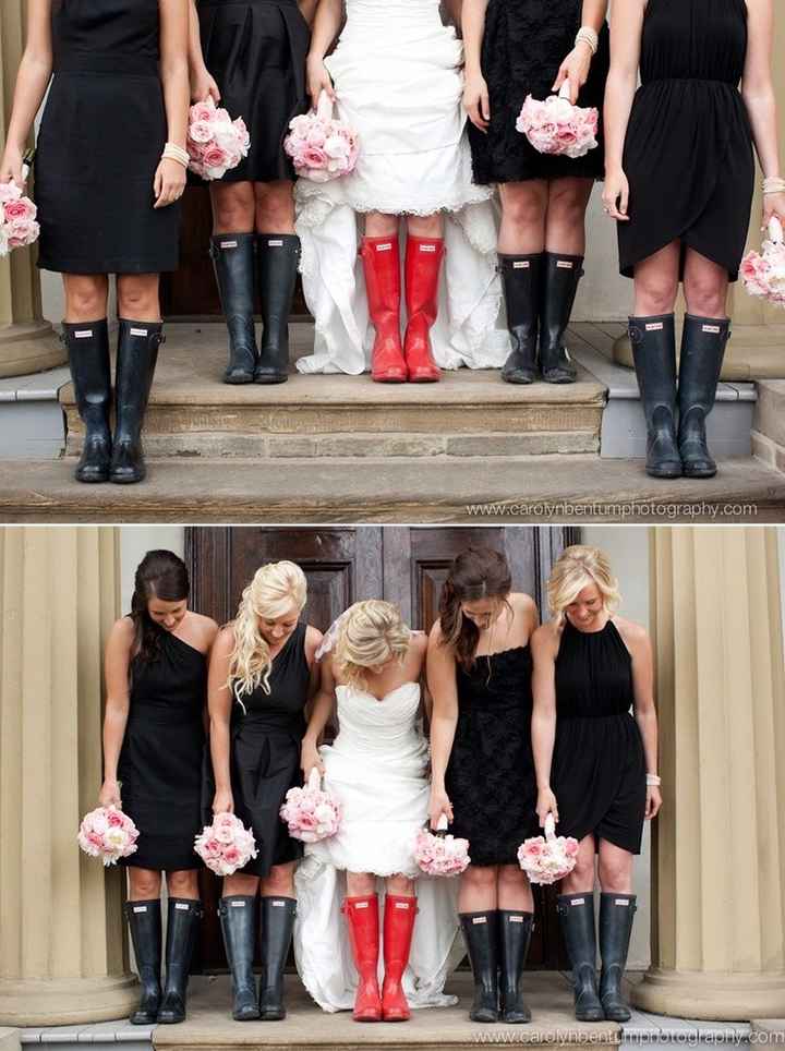 botas de lluvia para novias 2017 ¿con cuál te quedas?