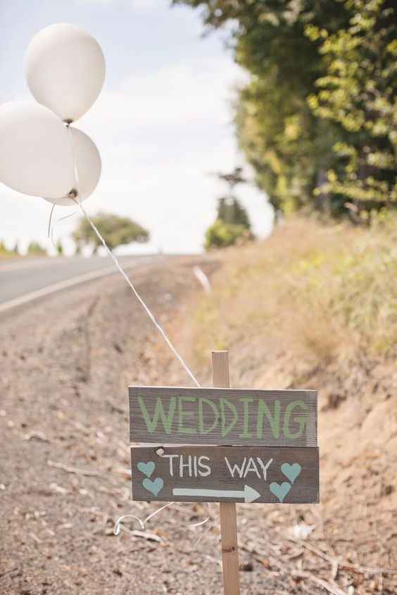 ¿Pondrás señalamientos en tu boda?