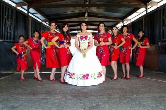 inspiraciones para una boda Otomí