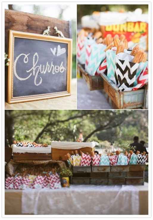 Barra de churros para bodas mexicanas ¿te atreverías?