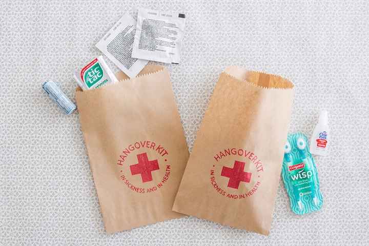¿Darás kit anti cruda a tus invitados?