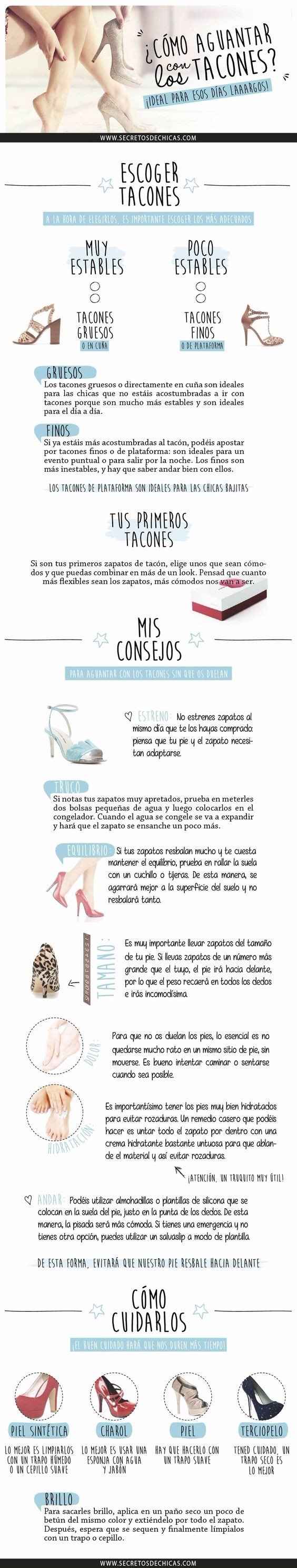 Tips para aguantar los tacones
