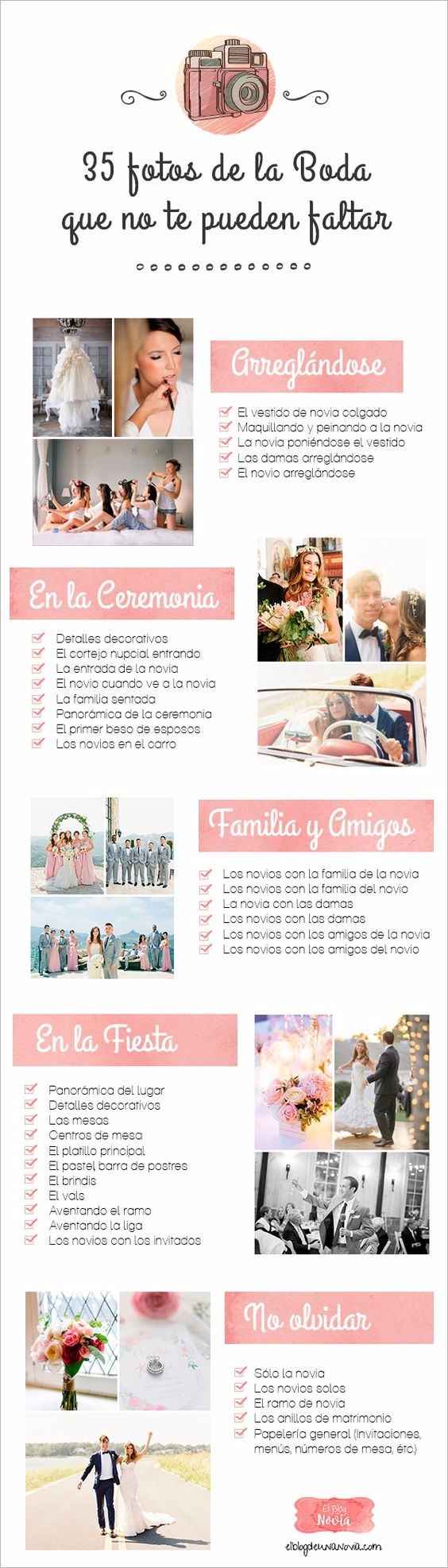 35 fotos de boda que no te deben faltar